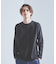 【クルーネック】ポンチ 長袖 Tシャツ