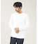 【クルーネック】ポンチ 長袖 Tシャツ