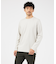 【クルーネック】ポンチ 長袖 Tシャツ