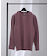 【クルーネック】ポンチ 長袖 Tシャツ