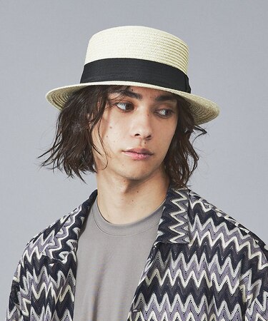 【RUBEN/ルーベン】STRAW BOATER HAT /ストローハット/カン