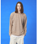 メランジパイルフェイクレイヤード/ロングTシャツ