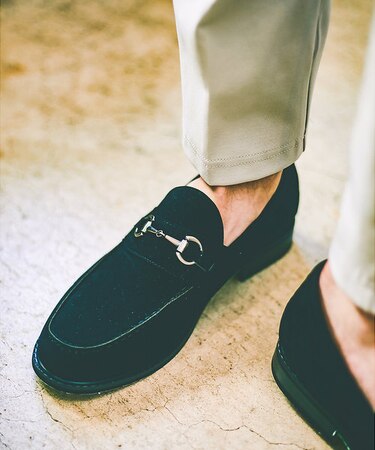 【定番】ネオスウェード  ビットローファー