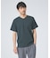 【チェック柄】ジャガード Vネック 半袖 Tシャツ