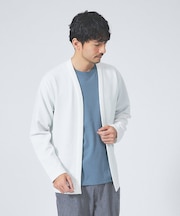 【アンサンブル対応】フクレ ジャガード セミショール カーディガン