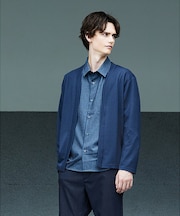 【アンサンブル対応】フクレ ジャガード セミショール カーディガン