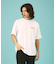【DISCUS/ディスカス】ビッグシルエット バックプリント半袖Tシャツ/ブラン