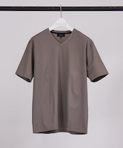 【Vネック】ストレッチ ポンチ 半袖Tシャツ