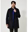 【毛玉レス】ウール調メルトン スタンドコート