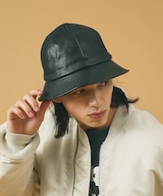 【RUBEN/ルーベン】FAKE LEATHER METRO HAT/レザーメト