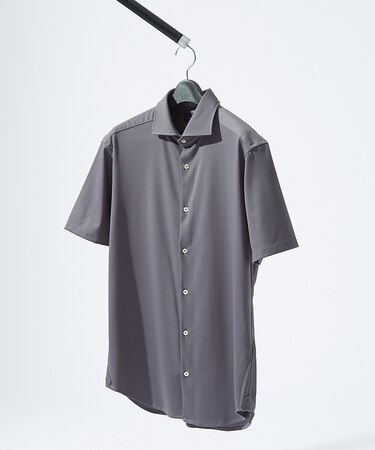 【接触冷感】アイスピケ ストレッチ 半袖シャツ / FLEX SHIRTS