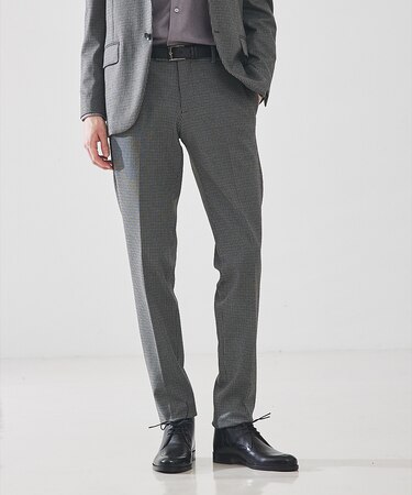 【FLEX PANTS/セットアップ対応】ストレッチ ポンチ スラックス