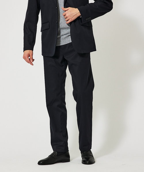 ASSEMBLANC｣シルクブレンドクリースワイドトラウザー｜ナノ