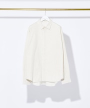 【バイアスヨーク】オーバー ストライプシャツ