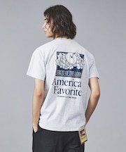 【FRUIT OF THE LOOM】フロント＆バックプリント クルーネック シ