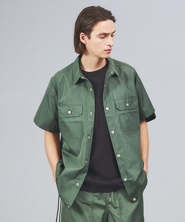 【TAION / タイオン】MILITARY HALF SLEEVE SHIRT