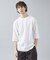 【JEMORGAN /ジェーイーモーガン 】ワッフル７分袖ラグランTシャツ