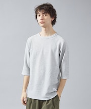 【JEMORGAN /ジェーイーモーガン 】ワッフル7分袖ラグランTシャツ