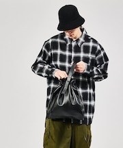 【YArKA/ヤーカ】real leather drawstring tote