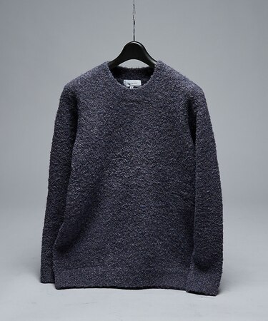 【シャギー調】リングヤーン メランジニット / プルオーバー ニット