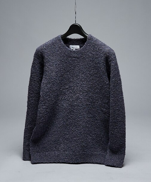 【シャギー調】リングヤーン メランジニット / プルオーバー ニット