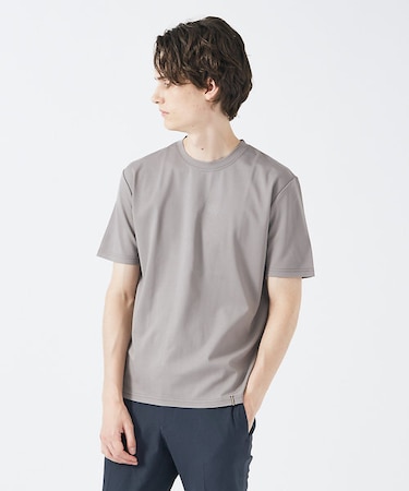【クルーネック】ストレッチ ポンチ 半袖Tシャツ
