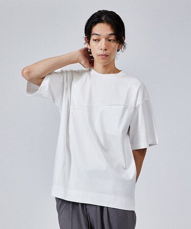 glossy ポンチ タックTシャツ