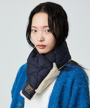 【WEB限定】TAION/タイオン リバーシブル ダウンマフラー-ソフトシェルR