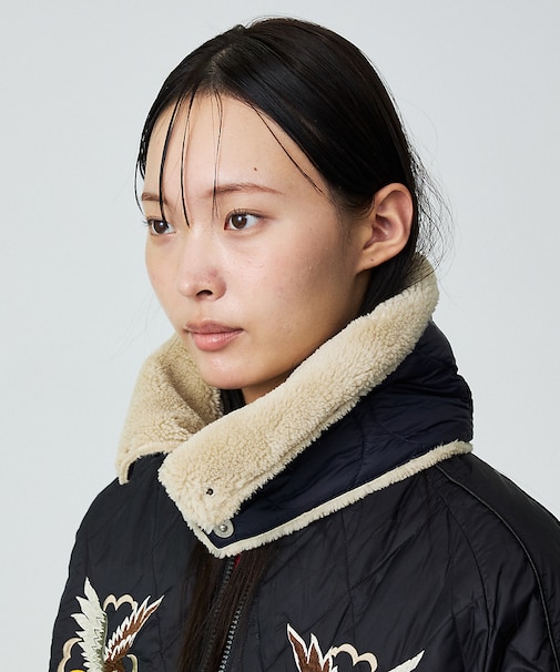 【WEB限定】TAION/タイオン リバーシブル ダウン ネックゲイター(R20