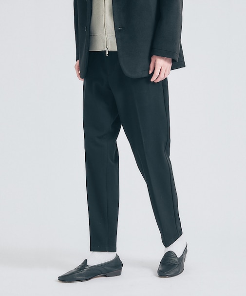 【セットアップ対応】カシミヤタッチ ピーチ起毛 ストレッチ スラックスパンツ