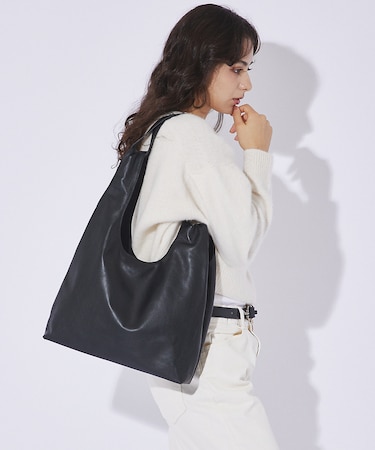 【YArKA/ヤーカ】real leather 2way handl tote/