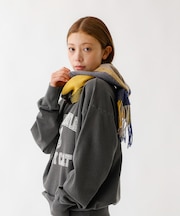 【TWEED MILL/ツイードミル】ラムウールチェック柄ストール/ユニセックス