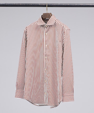 【FLEX SHIRTS】Dry Moment ロンドンストライプ 長袖 シャツ