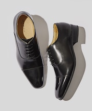 【WEB限定】内羽根 ストレートチップ レザー シューズ