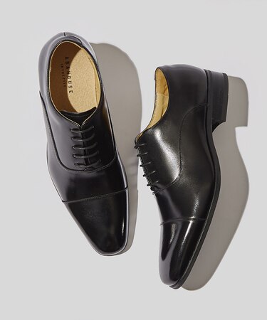 【WEB限定】内羽根 ストレートチップ レザー シューズ