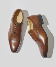 【WEB限定】内羽根 ストレートチップ レザー シューズ