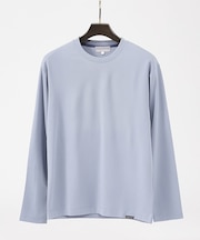 ポンチ クルーネック 長袖Tシャツ