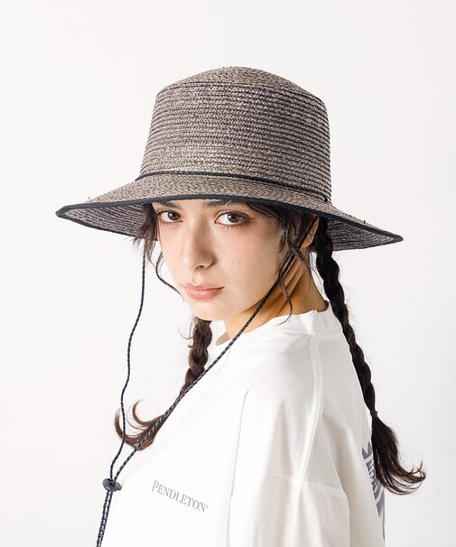 【Ruben/ルーベン】CODE LONG BRIM STRAW HAT/コード