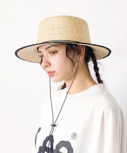【Ruben/ルーベン】CODE LONG BRIM STRAW HAT/コード