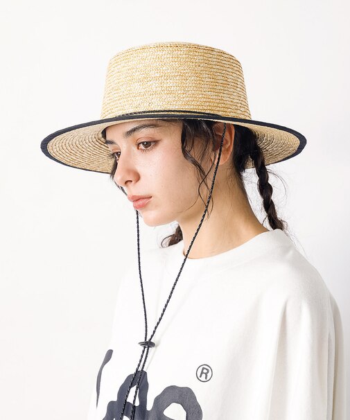 【Ruben/ルーベン】CODE LONG BRIM STRAW HAT/コード