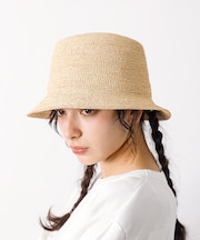 【RUBEN/ルーベン】 RAFFIA BUCKET HAT　ラフィアバケットハ