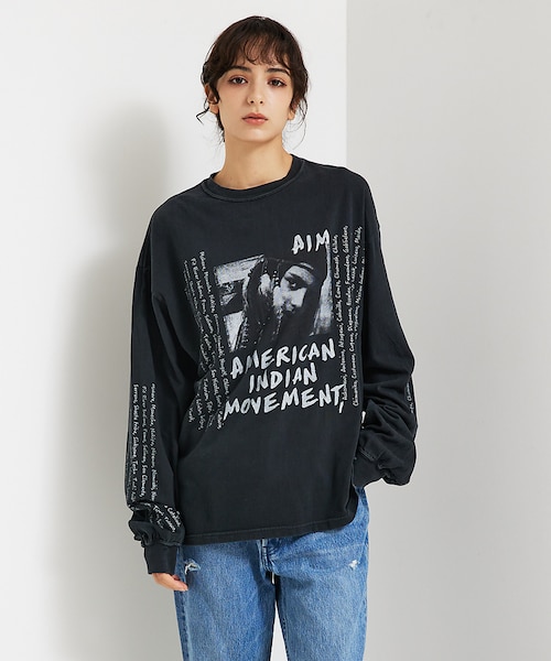 【REMI RELIEF / レミ レリーフ】 INDIAN天竺ロングTシャツ/ REMI RELIEF / レミ レリーフ】 INDIAN天竺ロングTシャツ