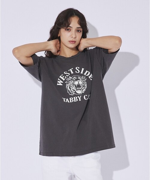 MIXTA/ミクスタ 】CREW NECK TABBY CAT Tシャツ｜アバハウスの通販