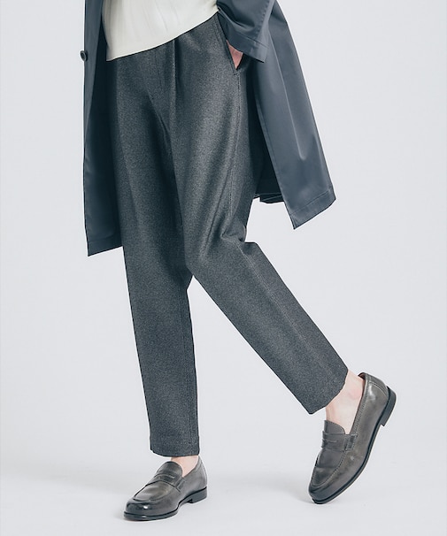 【360°ストレッチ】MIXツイル イージーパンツ/ テーパード スラックス