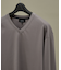 【定番】ドレスポンチ Vネック 長袖Tシャツ / ストレッチ