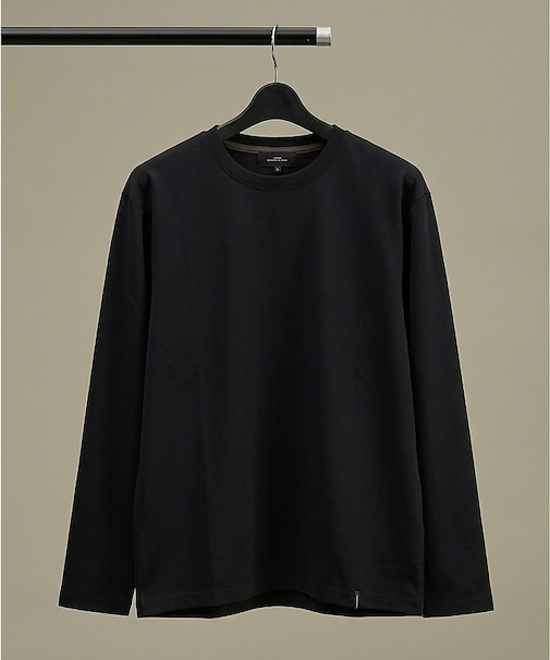 【定番】ドレスポンチ クルーネック 長袖Tシャツ / ストレッチ