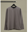 【定番】ドレスポンチ クルーネック 長袖Tシャツ / ストレッチ
