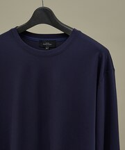 【定番】ドレスポンチ クルーネック 長袖Tシャツ / ストレッチ