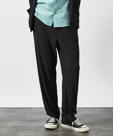 【セットアップ対応】プリーツ イージーパンツ/ ワイドパンツ