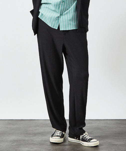 【セットアップ対応】プリーツ イージーパンツ/ ワイドパンツ